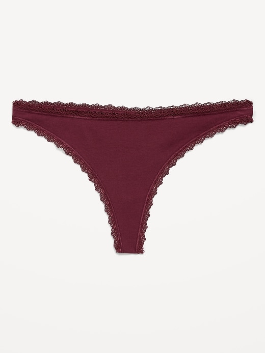 Image number 1 showing, Mid-Rise Everday Cotton Thong