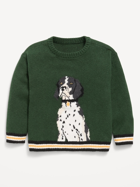 SoSoft Oversized Graphic Sweater for Toddler Boys