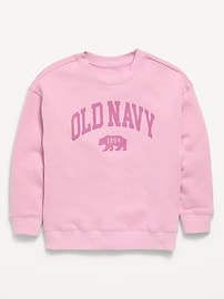 Image number 1 showing, Oversized Logo Graphic Crew-Neck Sweatshirt for Boys