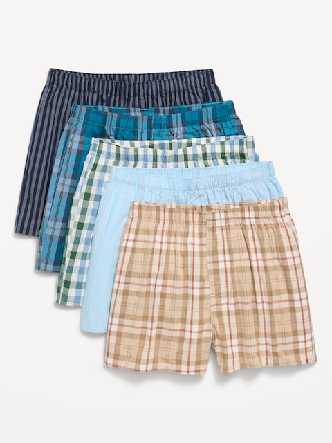 5-Pack Soft-Washed Boxer Shorts -- 3.75-inch inseam