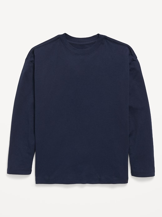 Image number 1 showing, Oversized Long-Sleeve T-Shirt for Boys