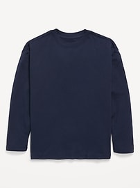 Image number 1 showing, Oversized Long-Sleeve T-Shirt for Boys