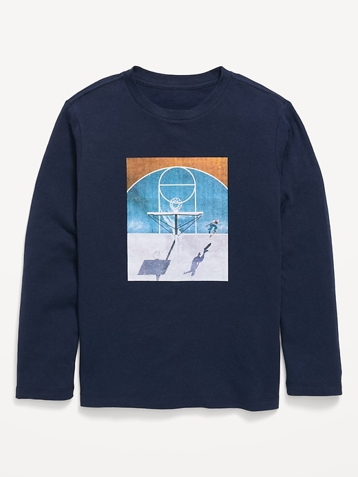 Image number 1 showing, Long-Sleeve Graphic T-Shirt for Boys