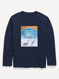 Image number 1 showing, Long-Sleeve Graphic T-Shirt for Boys