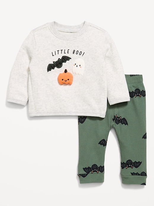 Image number 1 showing, Long-Sleeve Graphic Sweatshirt and Pants Set for Baby