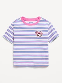 Image number 1 showing, Short-Sleeve Graphic T-Shirt for Toddler Girls