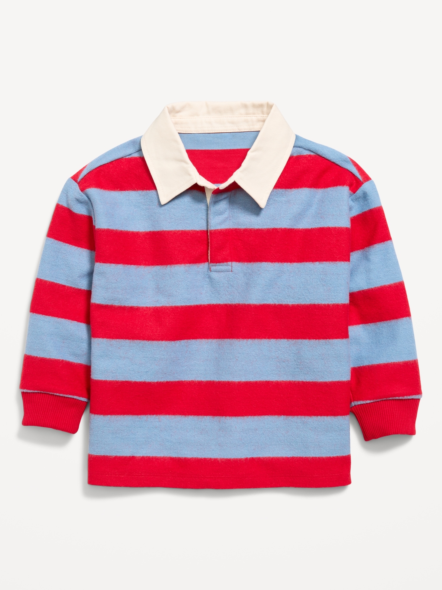 Oversized Long-Sleeve Rugby Shirt for Toddler Boys