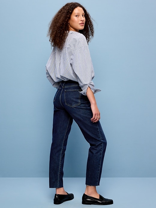 Image number 3 showing, High-Waisted Button-Fly OG Straight Ankle Jeans