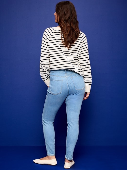Image number 6 showing, High-Waisted Rockstar Super-Skinny Jeans
