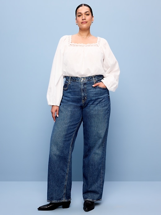 Image number 7 showing, Extra High-Waisted Wide-Leg Jeans