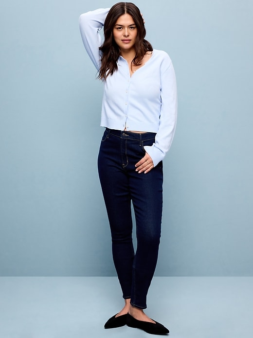 Image number 6 showing, High-Waisted Wow Super-Skinny Jeans