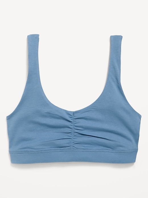Image number 1 showing, Ruched Cotton Bralette