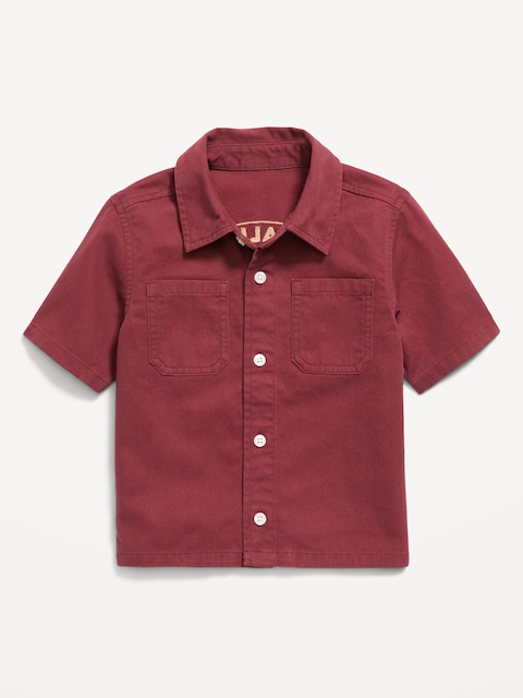 Short-Sleeve Boxy Shirt for Toddler Boys
