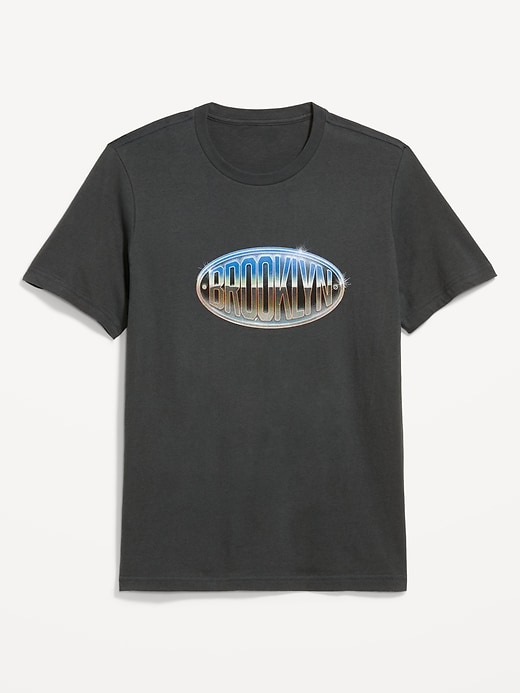 Image number 1 showing, Soft-Washed Crew-Neck Graphic T-Shirt