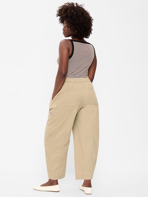 Image number 6 showing, Mid-Rise Pull-On Utility Jeans