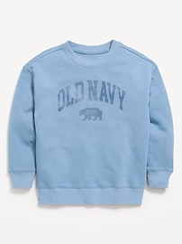 Image number 1 showing, Oversized Logo Graphic Crew-Neck Sweatshirt for Boys