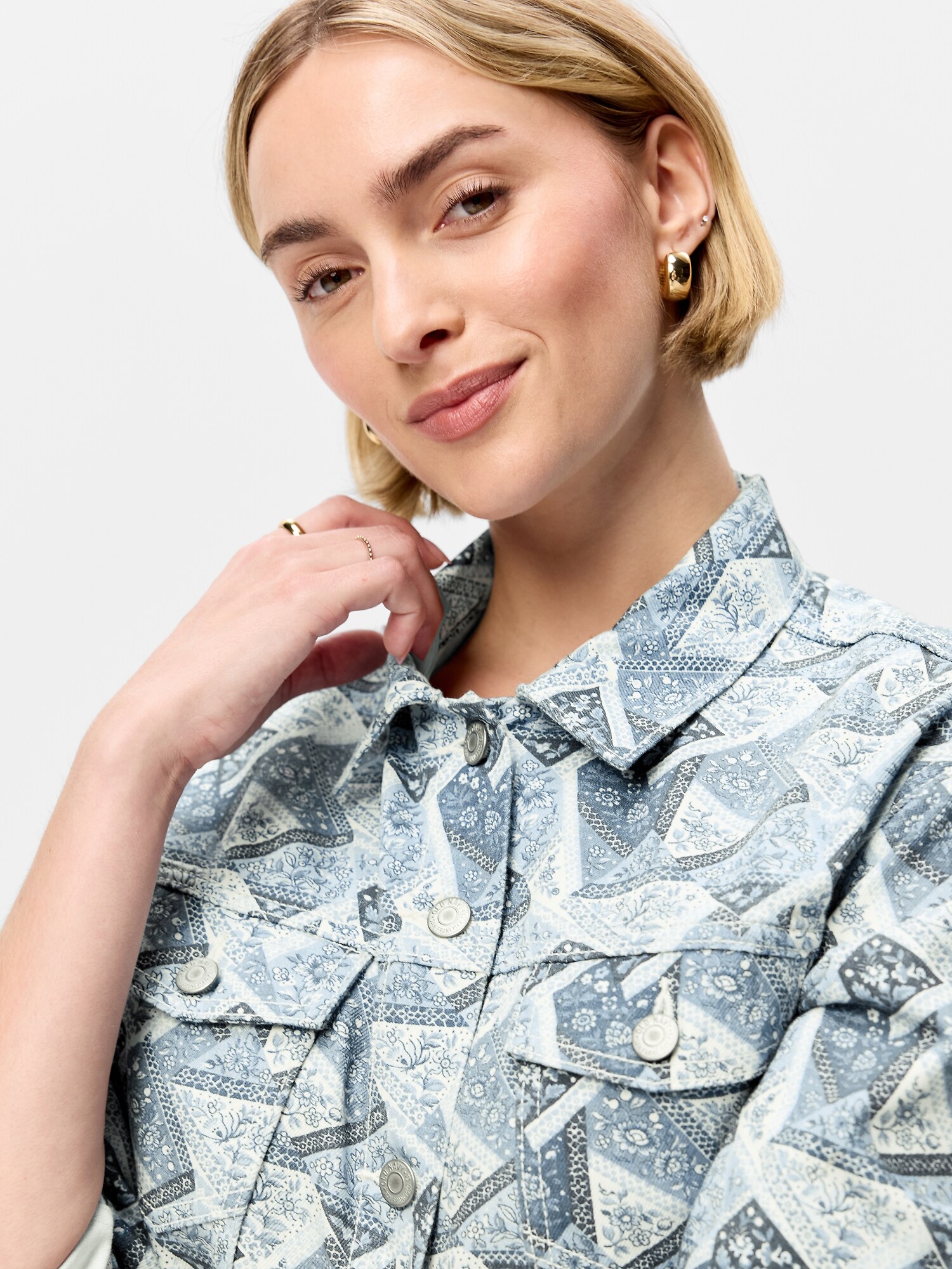 Женская куртка Old Navy Wow Classic Jean, цвет: Синий — фото 4