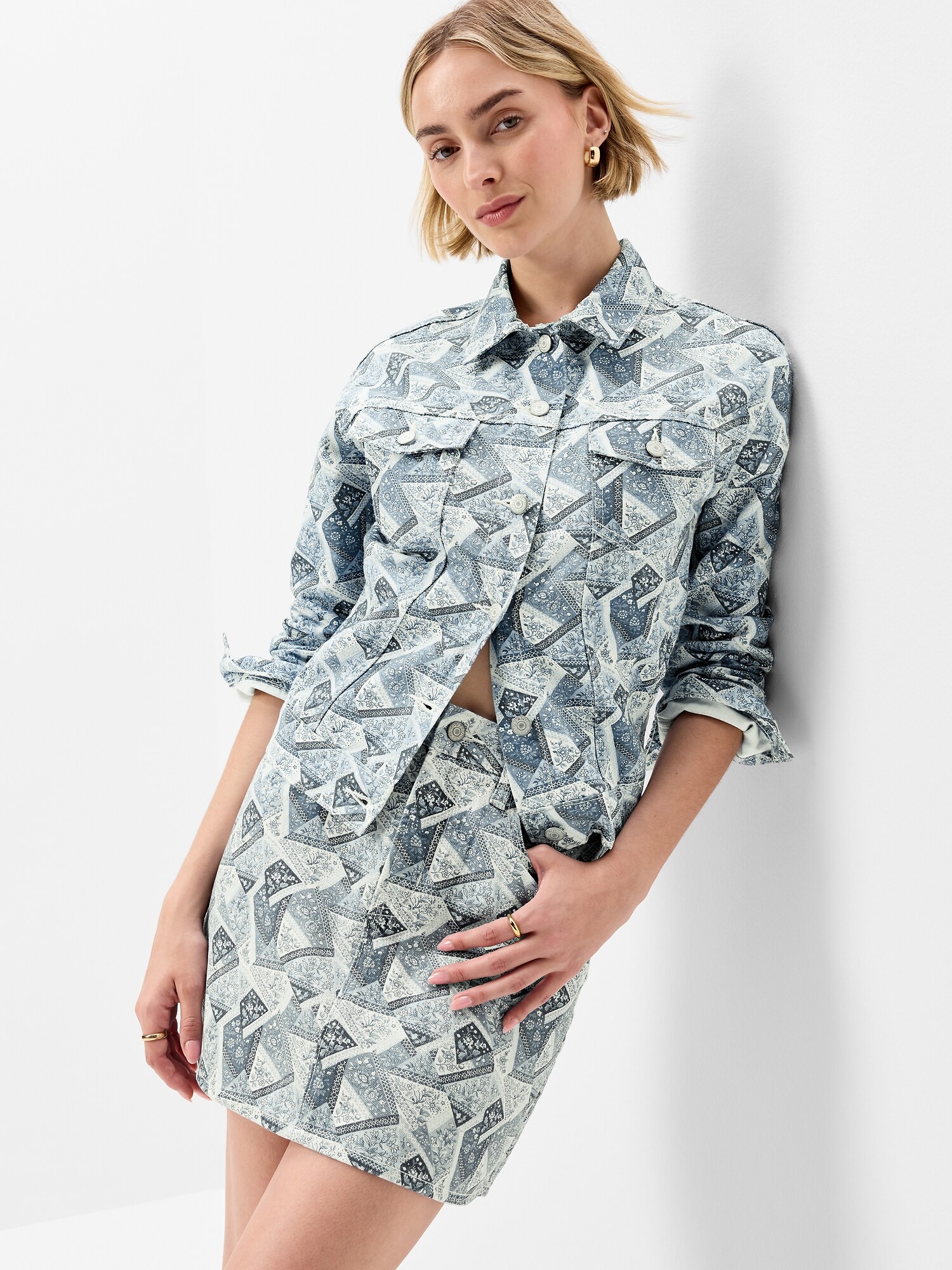 Женская куртка Old Navy Wow Classic Jean, цвет: Синий — фото 3