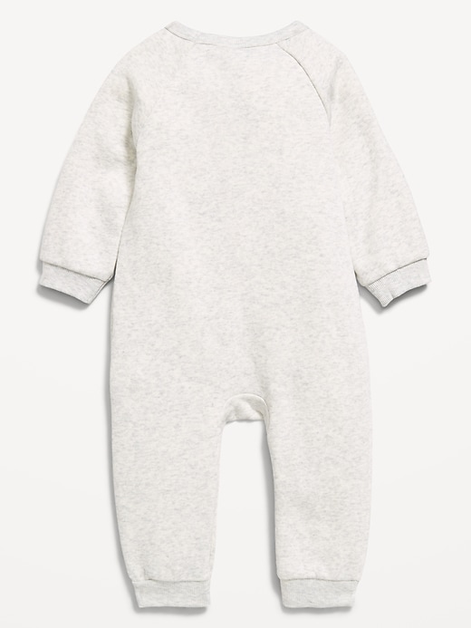 Image number 3 showing, Long-Sleeve Graphic Fleece One-Piece for Baby