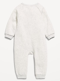 Image number 3 showing, Long-Sleeve Graphic Fleece One-Piece for Baby