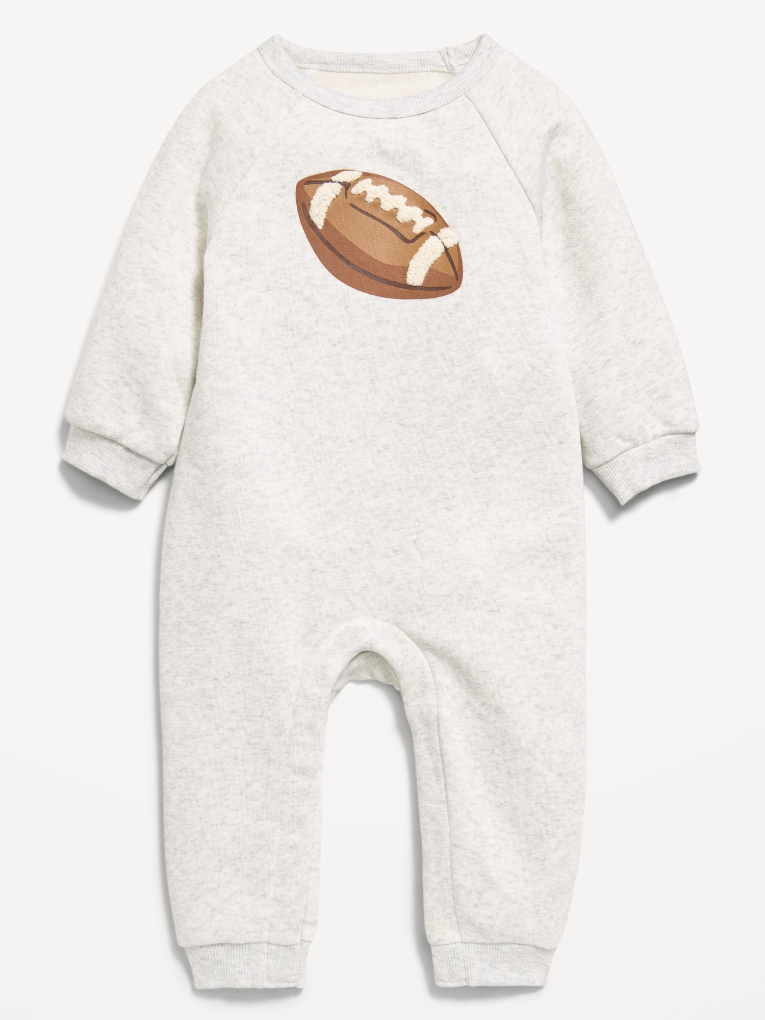 Long-Sleeve Graphic Fleece One-Piece for Baby
