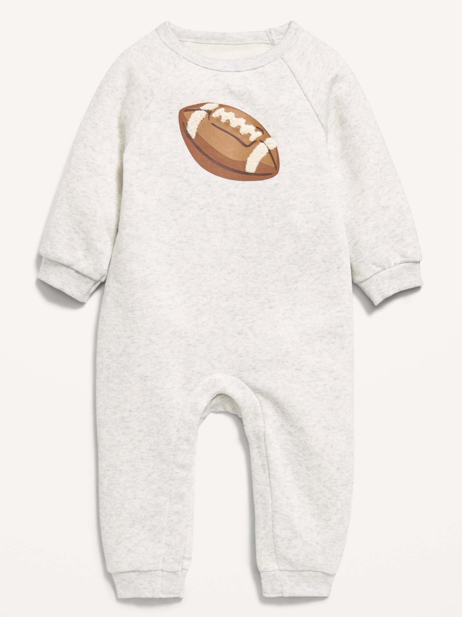 Детский флисовый комбинезон Old Navy с принтом и длинным рукавом, цвет: Football — фото 2