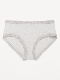 Image number 4 showing, Lace-Trim Hipster Underwear