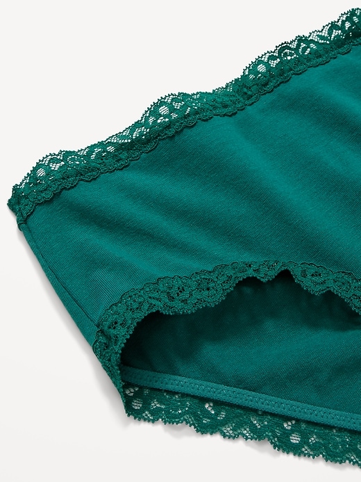 Image number 2 showing, Lace-Trim Hipster Underwear