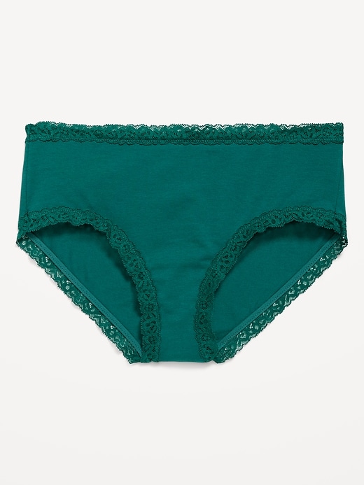 Image number 1 showing, Lace-Trim Hipster Underwear