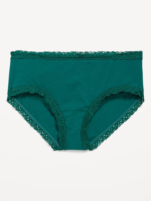 Image number 3 showing, Lace-Trim Hipster Underwear