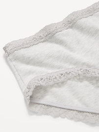 Image number 3 showing, Lace-Trim Hipster Underwear