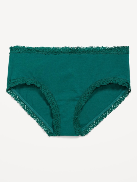 Lace-Trim Hipster Underwear