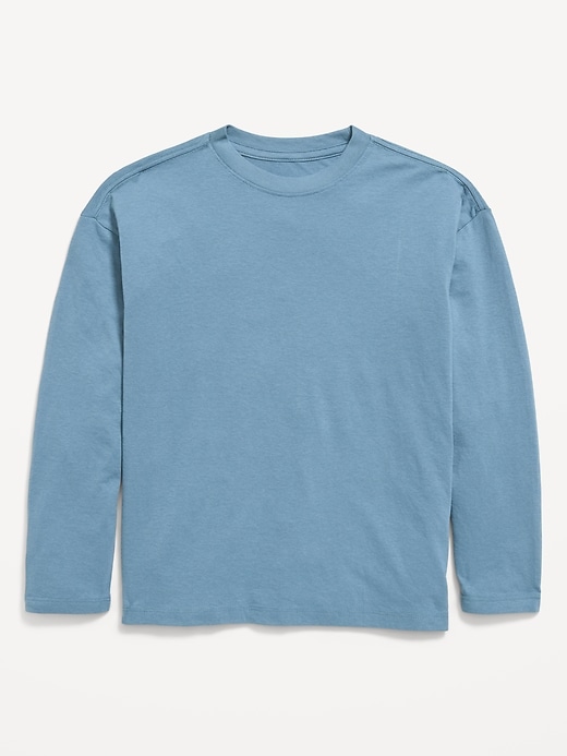 Image number 1 showing, Oversized Long-Sleeve T-Shirt for Boys