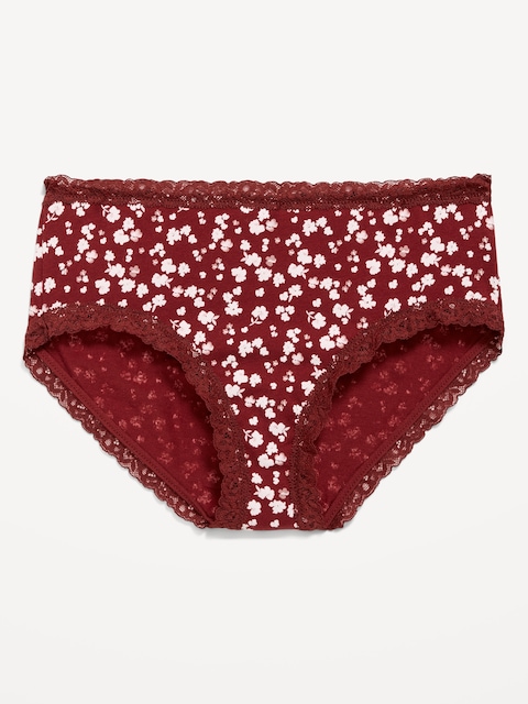 Lace-Trim Hipster Underwear