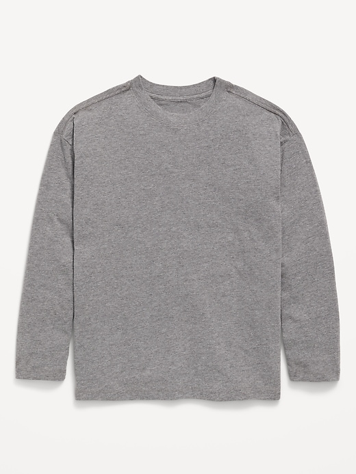 Image number 1 showing, Oversized Long-Sleeve T-Shirt for Boys