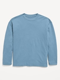 Image number 1 showing, Oversized Long-Sleeve T-Shirt for Boys