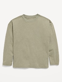 Image number 1 showing, Oversized Long-Sleeve T-Shirt for Boys