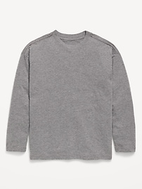 Image number 1 showing, Oversized Long-Sleeve T-Shirt for Boys