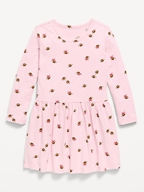 Image number 1 showing, Printed Long-Sleeve Dress for Toddler Girls