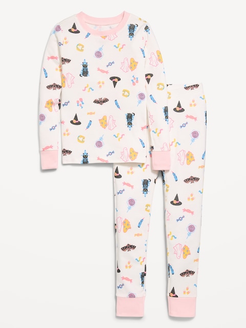 Printed Snug-Fit Graphic Pajama Set for Girls