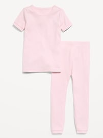 Image number 1 showing, Snug-Fit Ribbed Pajama Set for Toddler & Baby