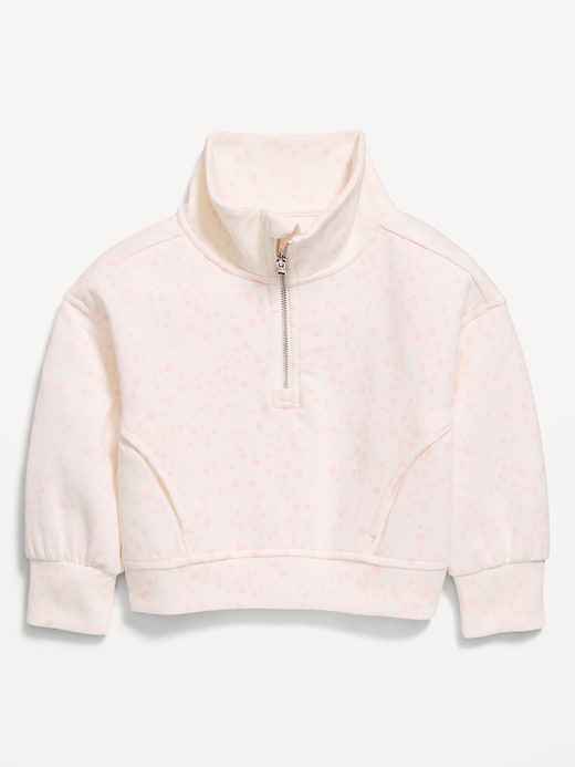 Image number 1 showing, Dynamic Fleece Quarter-Zip Pullover Sweatshirt for Toddler Girls