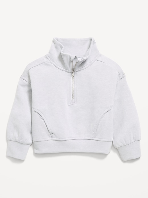 Image number 1 showing, Dynamic Fleece Quarter-Zip Pullover Sweatshirt for Toddler Girls