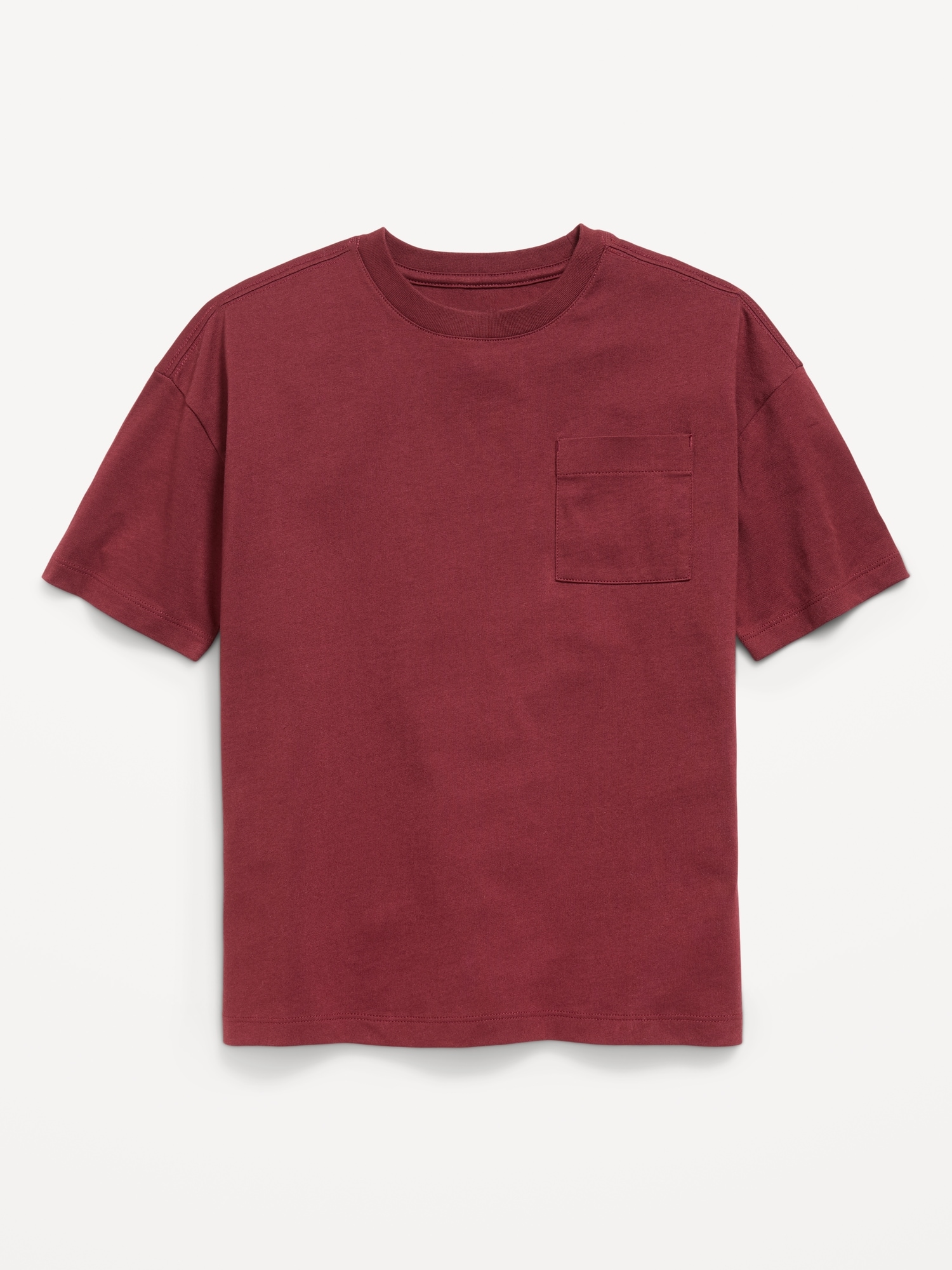 Oversized Short-Sleeve Pocket T-Shirt for Boys