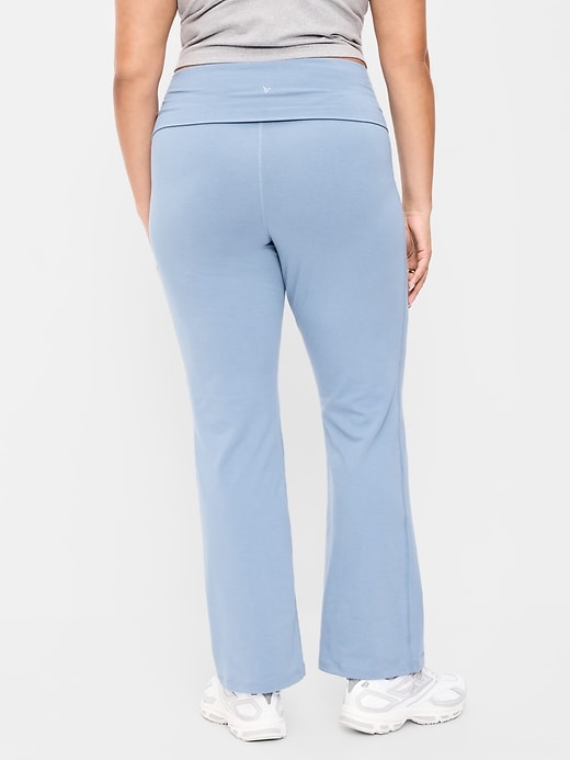 Image number 5 showing, High-Waisted PowerChill Fold-Over Bootcut Leggings