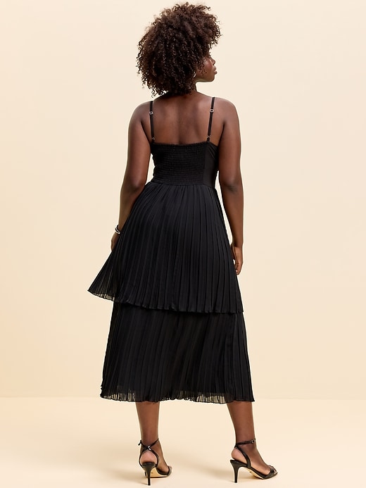 Image number 8 showing, The Occasion by Old Navy Pleated Fit & Flare Midi Dress