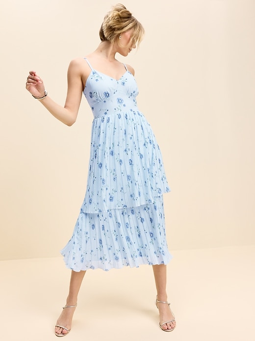 The Occasion by Old Navy Pleated Fit & Flare Midi Dress | Old Navy The Occasion by Old Navy Pleated Fit & Flare Midi Dress | Old Navy
