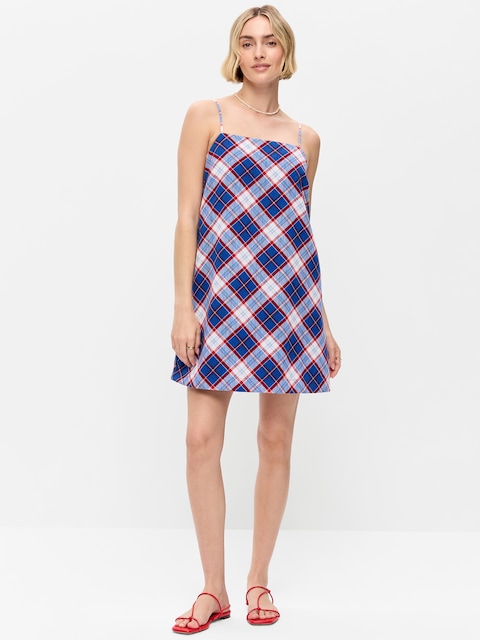 Strappy Mini Shift Dress