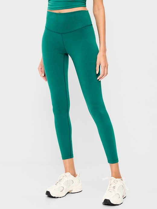 Image number 1 showing, High-Waisted PowerChill 7/8 Cotton Leggings