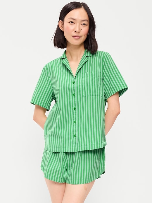Image number 1 showing, Poplin Pajama Short Set